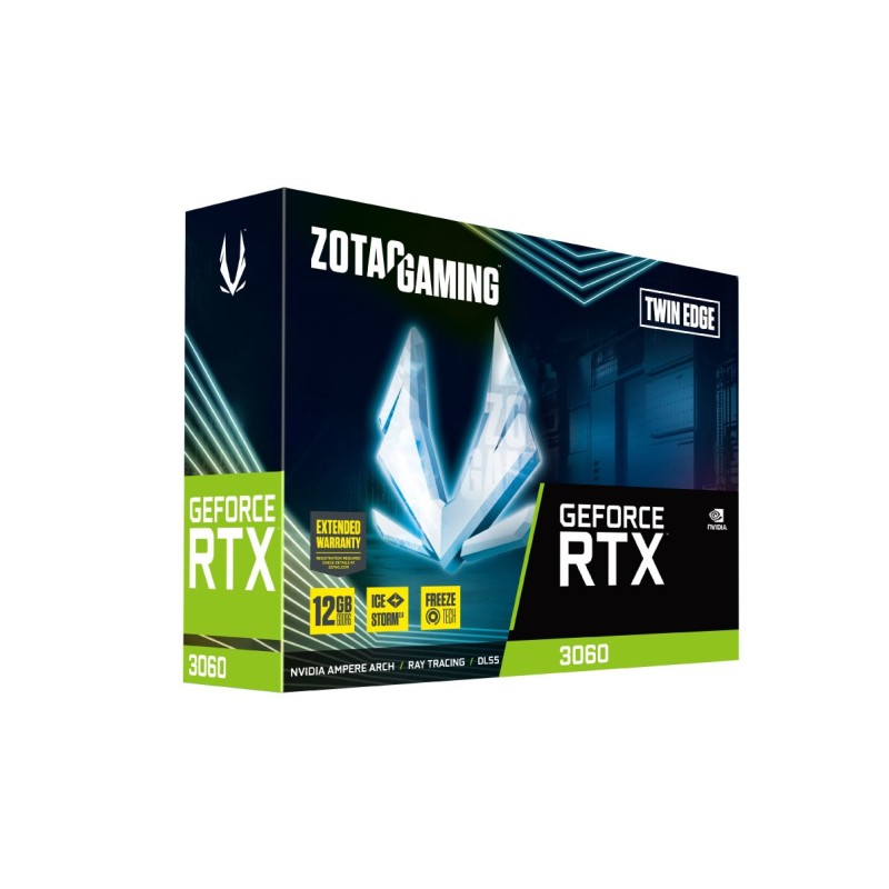 Zotac GAMING GeForce RTX 3060 Twin Edge NVIDIA 12 GB GDDR6 Zotac GAMING GeForce RTX 3060 Twin Edge NVIDIA 12 GB GDDR6
