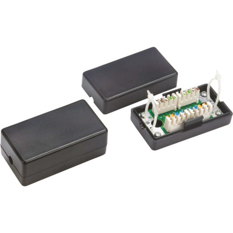 Alantec WTM06 network junction box Cat5e Black Alantec WTM06 network junction box Cat5e Black