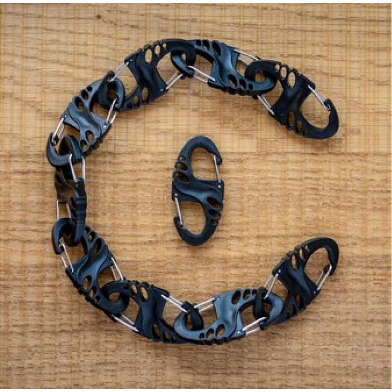 Mil-Tec S-Hook snap hook set - Black Mil-Tec S-Hook snap hook set - Black