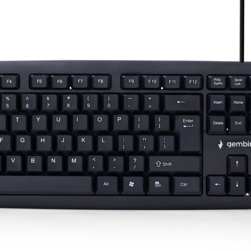 Gembird KB-U-103 keyboard USB US English Black Gembird KB-U-103 keyboard USB US English Black