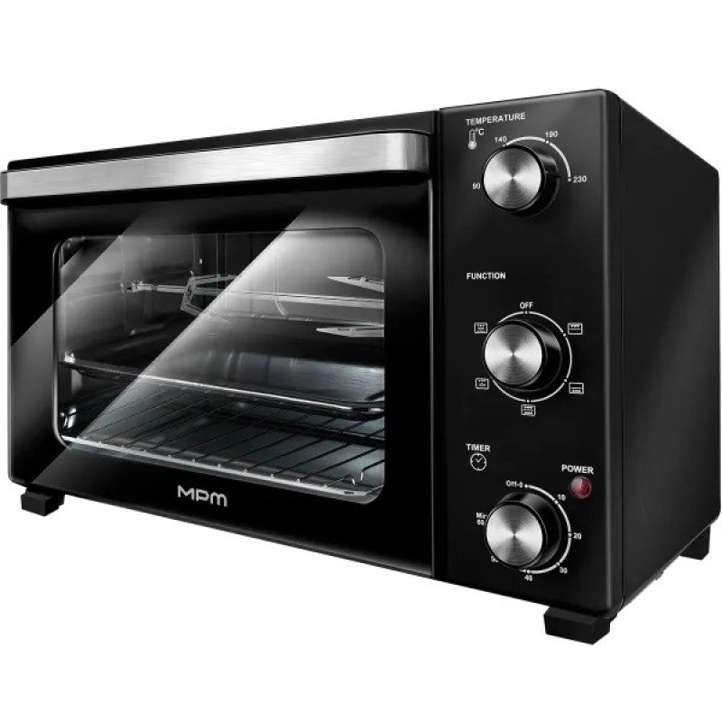 Electric oven MPM MPE-17/T 48 L 1800 W Black Electric oven MPM MPE-17/T 48 L 1800 W Black