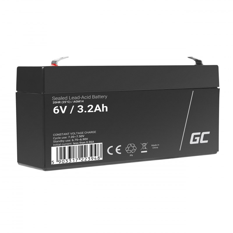 Green Cell AGM14 UPS battery Sealed Lead Acid (VRLA) 6 V 3.2 Ah