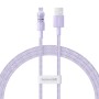 Baseus Gem USB to IP 2.4A fast charging cable 1 m Purple
