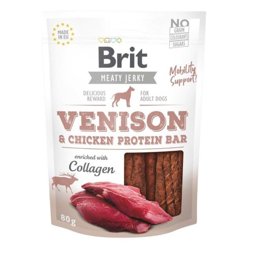 BRIT Meaty Jerky Venison Protein - dog treat - 200 g