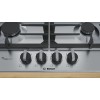 Bosch Serie 6 PCP6A5B90 hob Black, Stainless steel Built-in 60 cm Gas 4 zone(s)