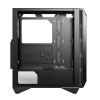 MSI MPG GUNGNIR 110R Mid Tower Gaming Computer Case Black, USB 3.2 Gen2 Type C, 4x 120mm ARGB Fan, Mystic Light Sync, 1 to 6 ARGB Control board, 2x Tempered Glass Panels, ATX, mATX, mini-ITX