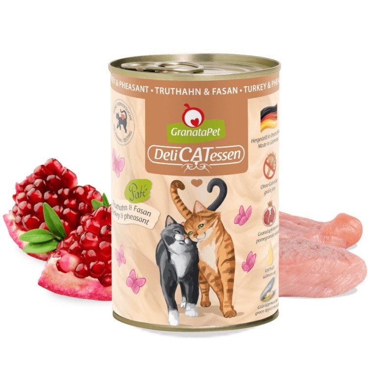GRANATAPET DeliCATessen Turkey and pheasant - wet cat food - 400g GRANATAPET DeliCATessen Turkey and pheasant - wet cat food - 400g