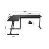 HUZARO HERO 6.0 BLACK GAMING DESK HUZARO HERO 6.0 BLACK GAMING DESK