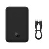 Baseus Magnetic Mini Powerbank Wireless charging 20000 mAh 20 W Black Baseus Magnetic Mini Powerbank Wireless charging 20000 mAh 20 W Black