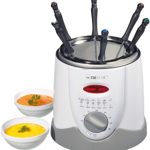 Clatronic FFR 2916 Single 1 L Stand-alone 900 W Deep fryer Grey, White