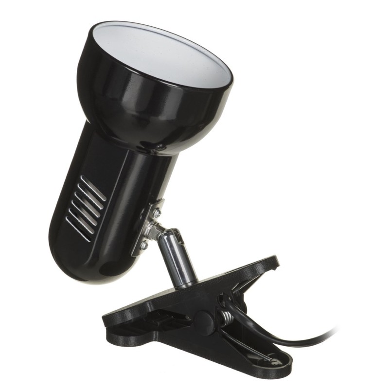 Activejet Clip-on desk lamp, black, metal, E27 thread Activejet Clip-on desk lamp, black, metal, E27 thread