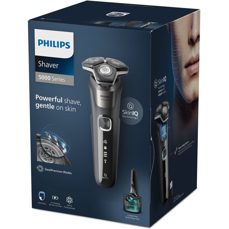 Philips SHAVER Series 5000 S5887/50 Wet and dry electric shaver with 3 accessories Philips SHAVER Series 5000 S5887/50 Wet and dry electric shaver with 3 accessories