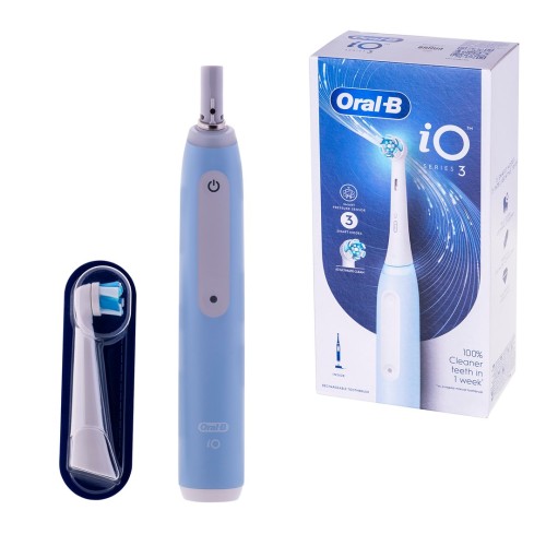 Oral-B IOSERIES3ICE electric toothbrush Adult Rotating-oscillating toothbrush Blue Oral-B IOSERIES3ICE electric toothbrush Adult Rotating-oscillating toothbrush Blue