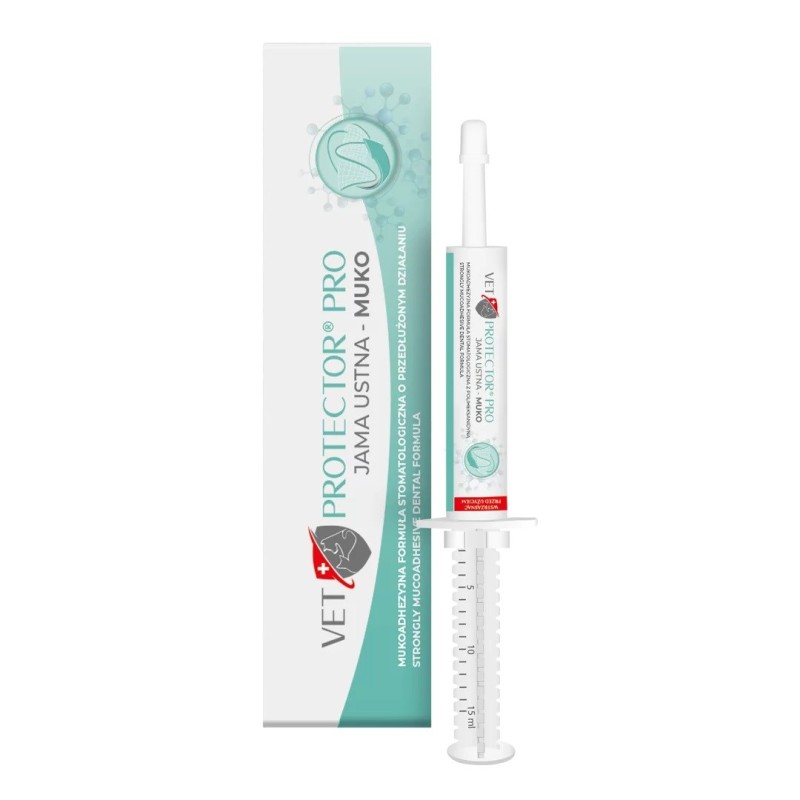 JM SANTE Vet Protector Pro Muko - protective dental gel for dogs and cats – 15 ml JM SANTE Vet Protector Pro Muko - protective dental gel for dogs and cats – 15 ml