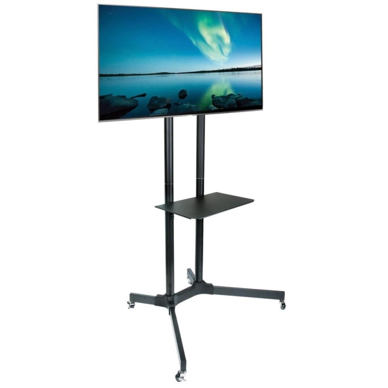 Techly Floor Trolley with Shelf Support LCD / LED / Plasma 30-65 Techly Floor Trolley with Shelf Support LCD / LED / Plasma 30-65