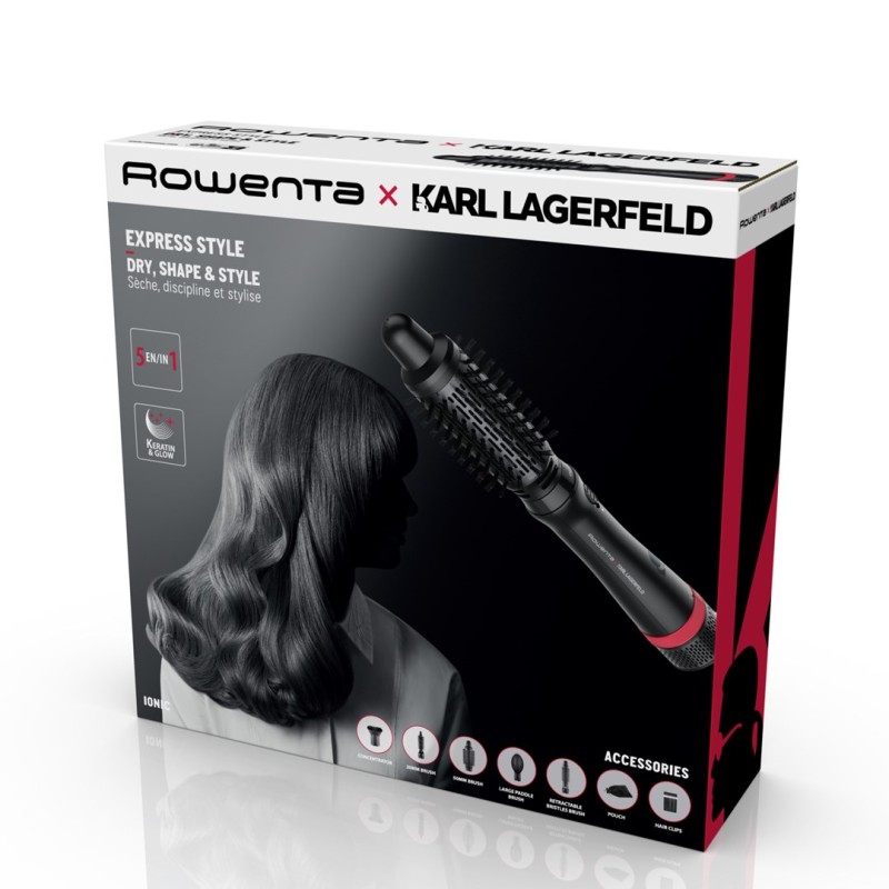 Rowenta Express Style CF634L Hot air brush Warm Black, Red 800 W 1.8 m Rowenta Express Style CF634L Hot air brush Warm Black, Red 800 W 1.8 m