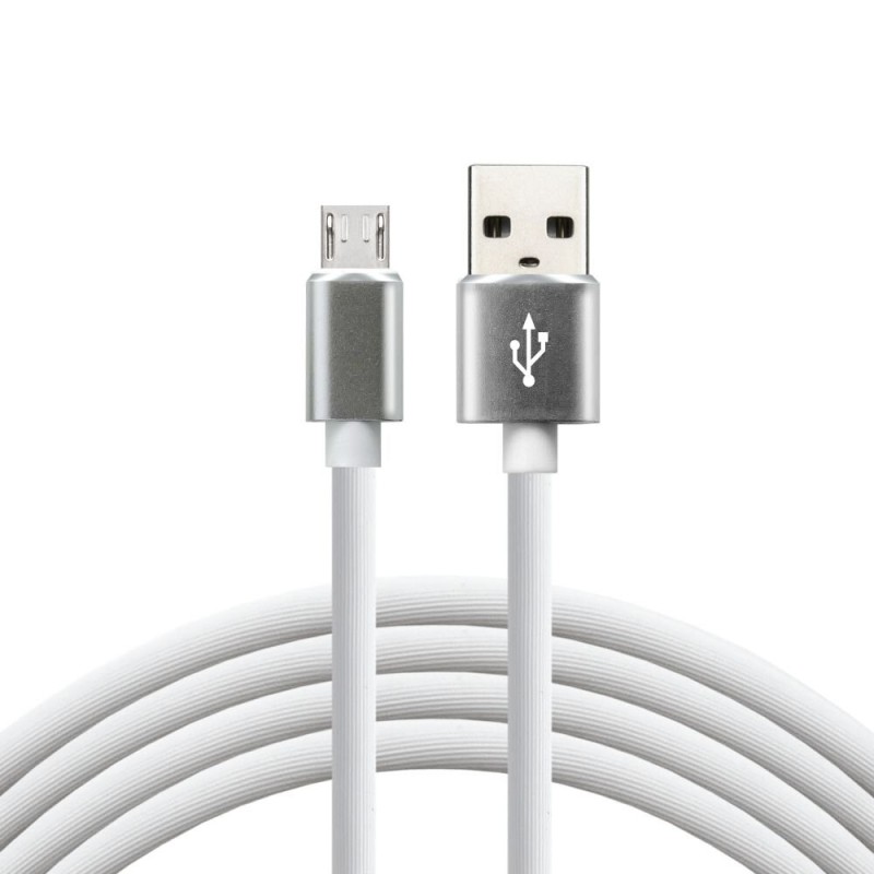 everActive cable USB 1m - White, silicone, quick charge, 2,4A - CBS-1MW everActive cable USB 1m - White, silicone, quick charge, 2,4A - CBS-1MW