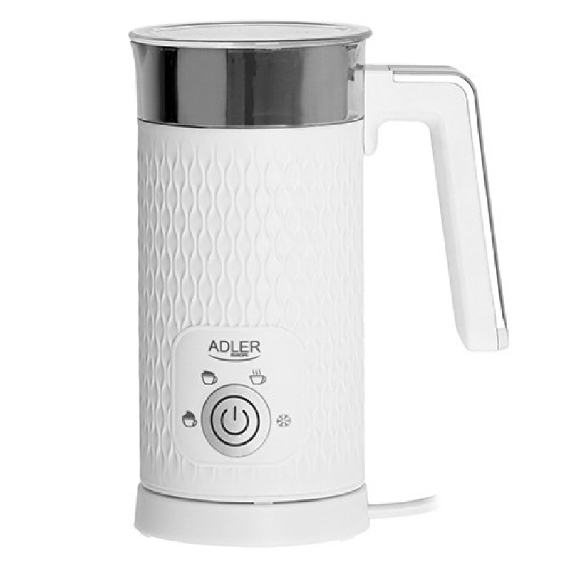Adler AD 4494 milk frother/warmer Automatic Metallic, White Adler AD 4494 milk frother/warmer Automatic Metallic, White