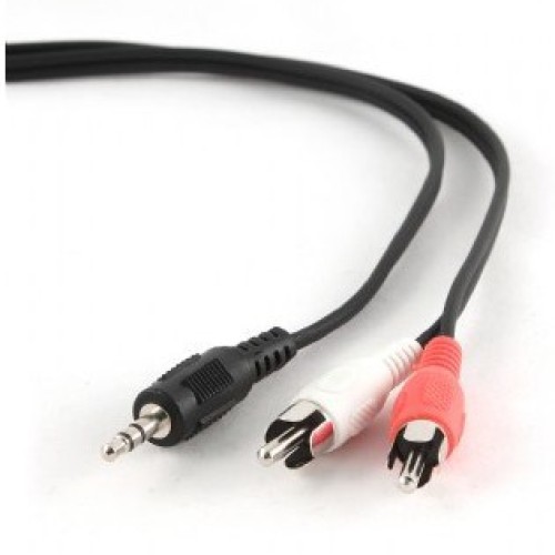 Gembird 1.5m, 3.5mm/2xRCA, M/M audio cable Black, Red, White