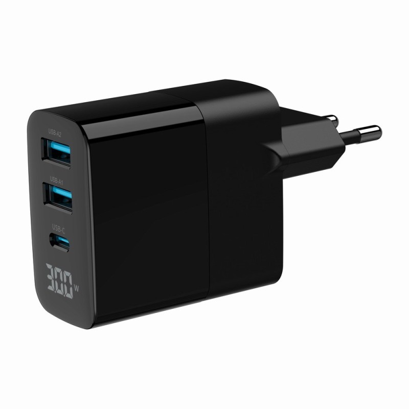 Gembird TA-UC-PDQC30LCD-BK-02 mobile device charger Universal Black AC Fast charging Indoor Gembird TA-UC-PDQC30LCD-BK-02 mobile device charger Universal Black AC Fast charging Indoor