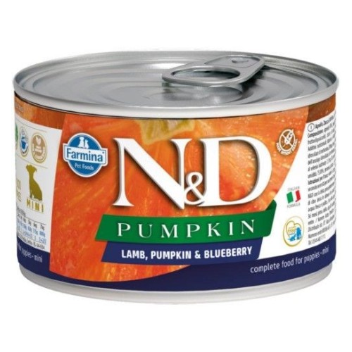 FARMINA  N&D Puppy Lamb&Pumpkin&Blueberry - wet dog food - 140 g FARMINA  N&D Puppy Lamb&Pumpkin&Blueberry - wet dog food - 140 g