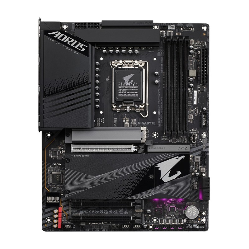 GIGABYTE Z790 AORUS ELITE DDR4 Motherboard - Supports Intel Core 14th Gen CPUs, 16*+1+2 Phases Digital VRM, up to 5333MHz DDR4 (OC), 4xPCIe 4.0 M.2, 2.5GbE LAN, USB 3.2 Gen 2 GIGABYTE Z790 AORUS ELITE DDR4 Motherboard - Supports Intel Core 14th Gen CPUs, 16*+1+2 Phases Digital VRM, up to 5333MHz DDR4 (OC), 4xPCIe 4.0 M.2, 2.5GbE LAN, USB 3.2 Gen 2