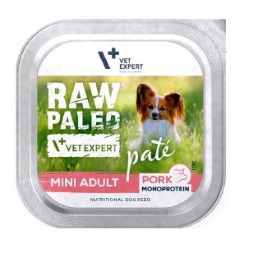 RAW PALEO Pâte Mini Adult Pork - wet dog food - 150g