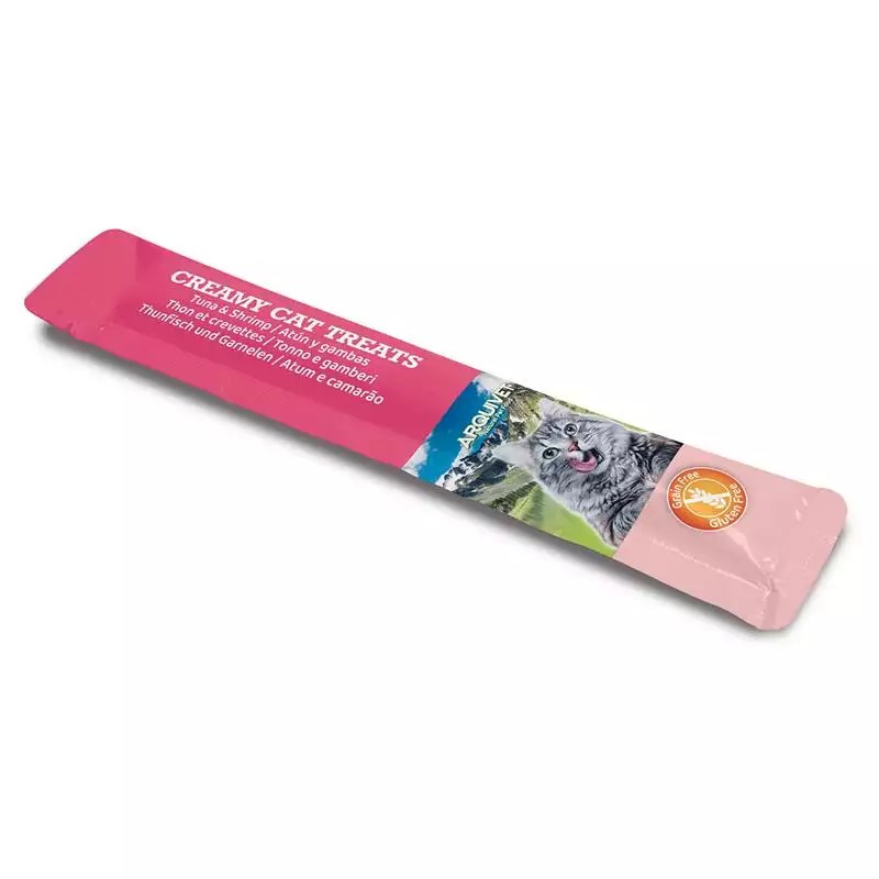 ARQUIVET Creamy snack with tuna and shrimp - treat for cats - 5x14 g ARQUIVET Creamy snack with tuna and shrimp - treat for cats - 5x14 g