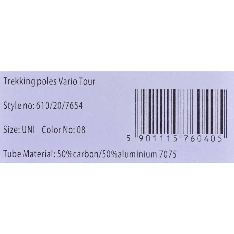 VIKING VARIO TOUR SKITOURING POLES BLACK/GREY VIKING VARIO TOUR SKITOURING POLES BLACK/GREY