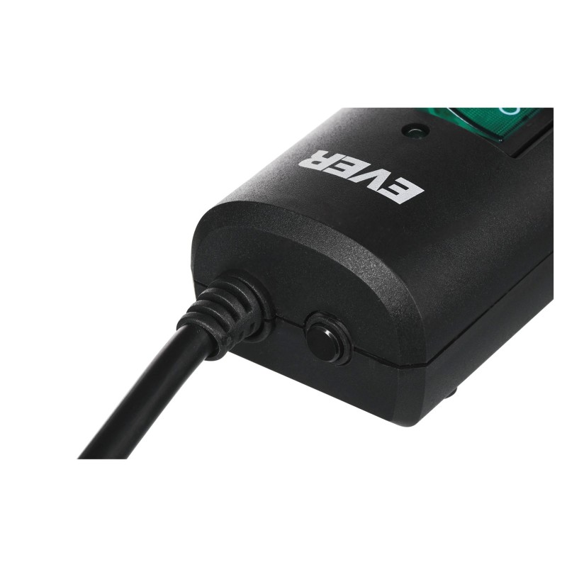 Ever Optima 3m Black 6 AC outlet(s) 250 V Ever Optima 3m Black 6 AC outlet(s) 250 V
