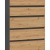 Topeshop M5 ANTRACYT/ARTISAN chest of drawers