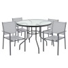 Garden table with glass top JUPITER 90cm Garden table with glass top JUPITER 90cm