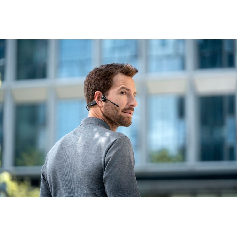 SHOKZ OpenComm2 2025 Upgrade Wireless Bluetooth Bone Conduction Videoconferencing Headset with USB-C Charging Port | 16 Hr Talk Time, 29m Wireless Range, 1 Hr Charge Time | Includes Noise Cancelling Boom Mic, Black SHOKZ OpenComm2 2025 Upgrade Wireless Bluetooth Bone Conduction Videoconferencing Headset with USB-C Charging Port | 16 Hr Talk Time, 29m Wireless Range, 1 Hr Charge Time | Includes Noise Cancelling Boom Mic, Black