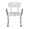 Shower chair with backrest and armrests