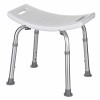 Rectangular shower stool with height adjustment Rectangular shower stool with height adjustment