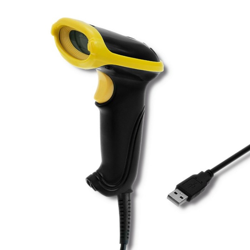 Qoltec 50867 Laser reader 1D | 2D | USB | Black Qoltec 50867 Laser reader 1D | 2D | USB | Black