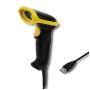 Qoltec 50867 Laser reader 1D | 2D | USB | Black