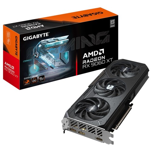 GIGABYTE Radeon RX 9060 XT GAMING OC 8G Graphics Card - 8GB GDDR6 GIGABYTE Radeon RX 9060 XT GAMING OC 8G Graphics Card - 8GB GDDR6