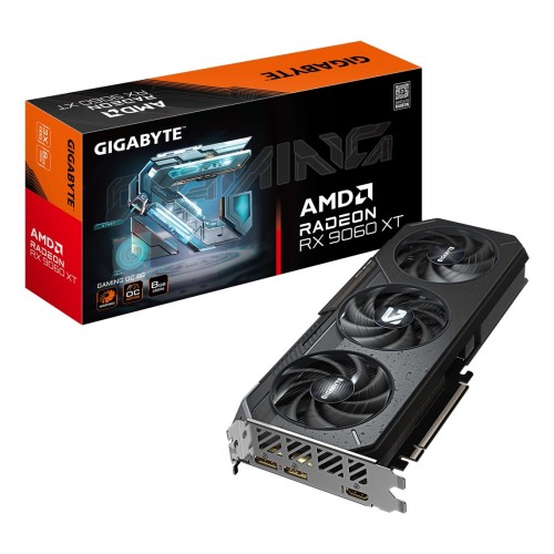 GIGABYTE Radeon RX 9060 XT GAMING OC 8G Graphics Card - 8GB GDDR6