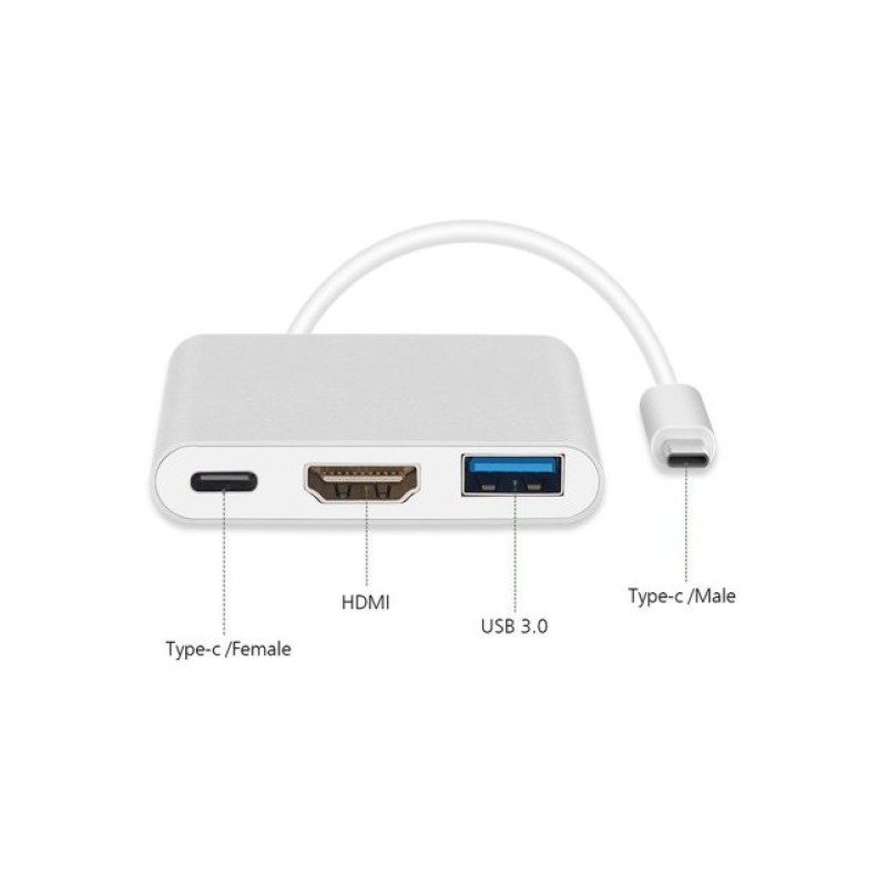 Maclean MCTV-840 USB graphics adapter 4096 x 2304 pixels Silver Maclean MCTV-840 USB graphics adapter 4096 x 2304 pixels Silver