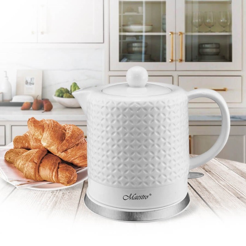 Feel-Maestro MR067 electric kettle 1.2 L 1200 W White