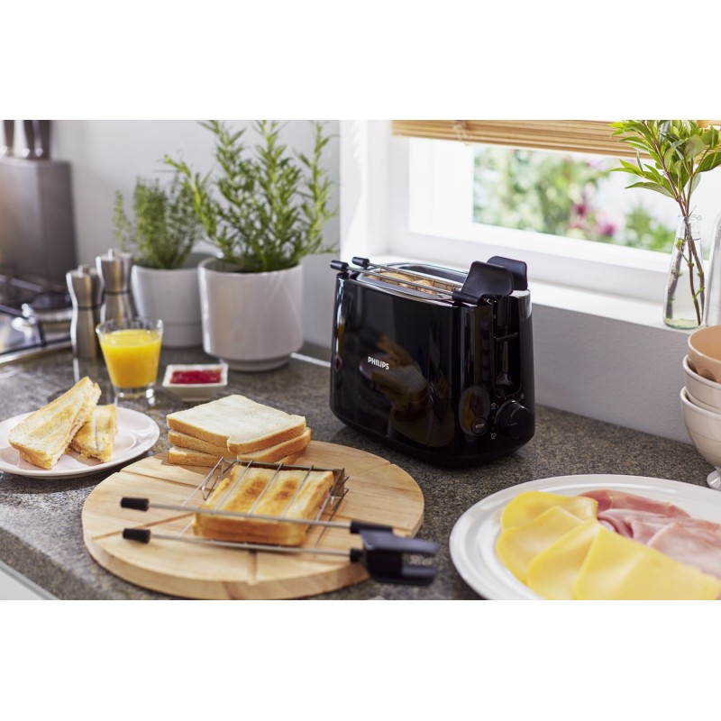 Philips Daily Collection HD2583/90 Toaster 600 W Black Philips Daily Collection HD2583/90 Toaster 600 W Black