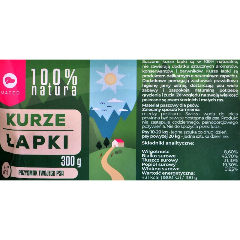 MACED Natura Chicken Lap 300 G MACED Natura Chicken Lap 300 G