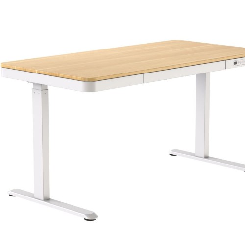 ACTIVEJET desk with electric height adjustment 140x70 ET119W-C white/oak