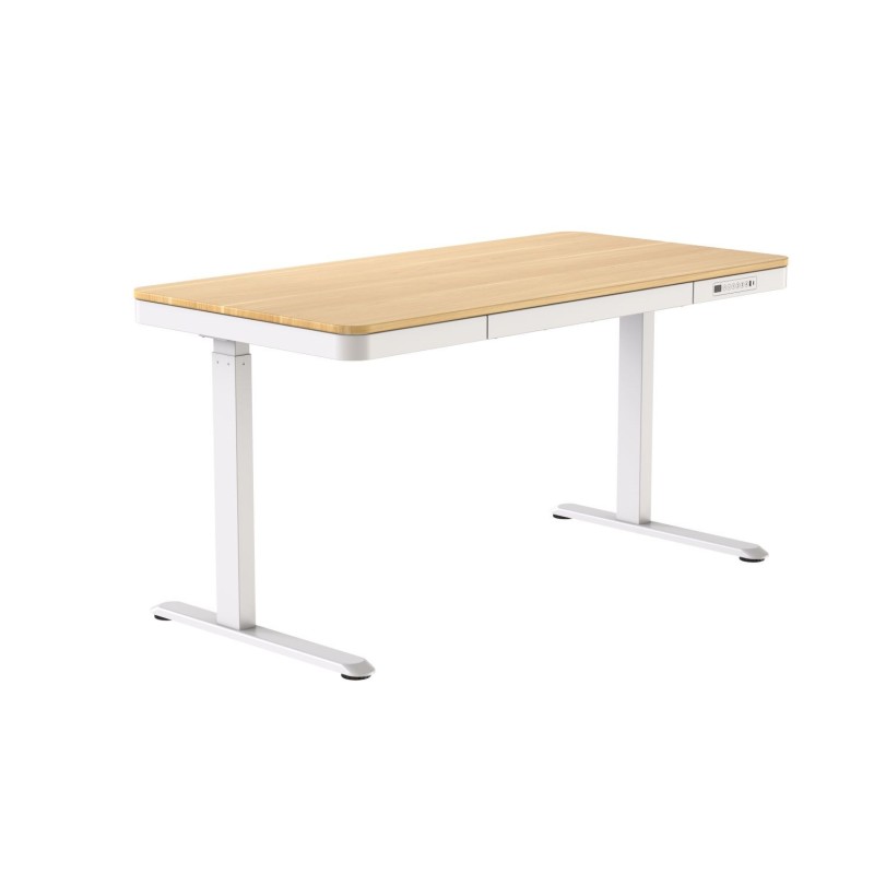 ACTIVEJET desk with electric height adjustment 140x70 ET119W-C white/oak ACTIVEJET desk with electric height adjustment 140x70 ET119W-C white/oak