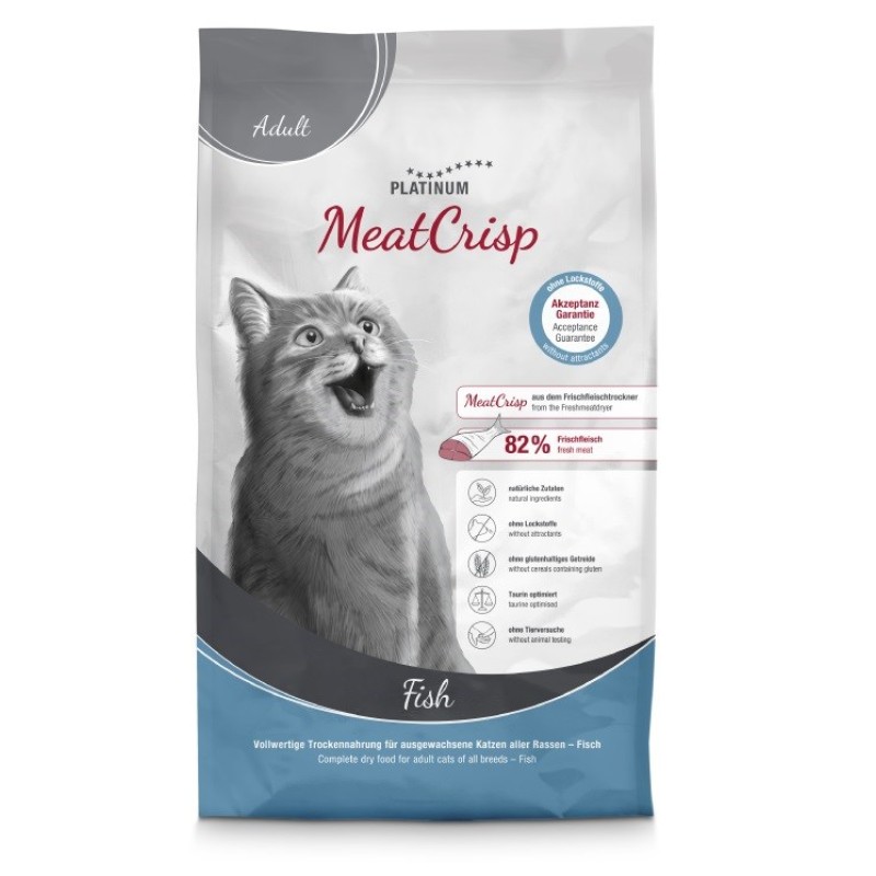 PLATINUM MeatCrisp Adult Fish - dry cat food - 1,5kg