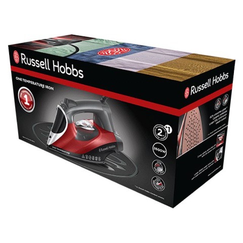 Russell Hobbs 25090-56 iron Dry & Steam iron Ceramic soleplate 2600 W Black, Grey, Red Russell Hobbs 25090-56 iron Dry & Steam iron Ceramic soleplate 2600 W Black, Grey, Red