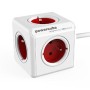 Allocacoc 2304/FREXPC power extension 3 m 5 AC outlet(s) Indoor Red, White