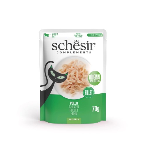 SCHESIR Chicken fillet in jelly - wet cat food - 70g SCHESIR Chicken fillet in jelly - wet cat food - 70g