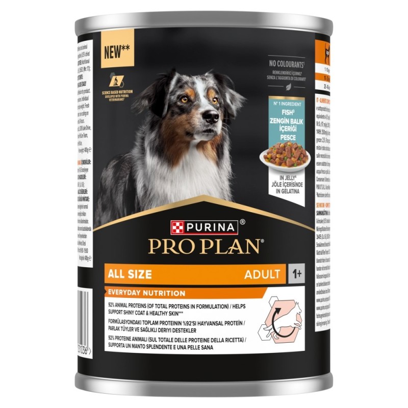 PURINA Pro Plan Everyday nutrition All size Adult Fish in jelly - wet dog food - 400g